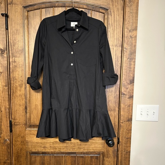 Tuckernuck Black Callahan Poplin Dress-Sz Small - Picture 1 of 3